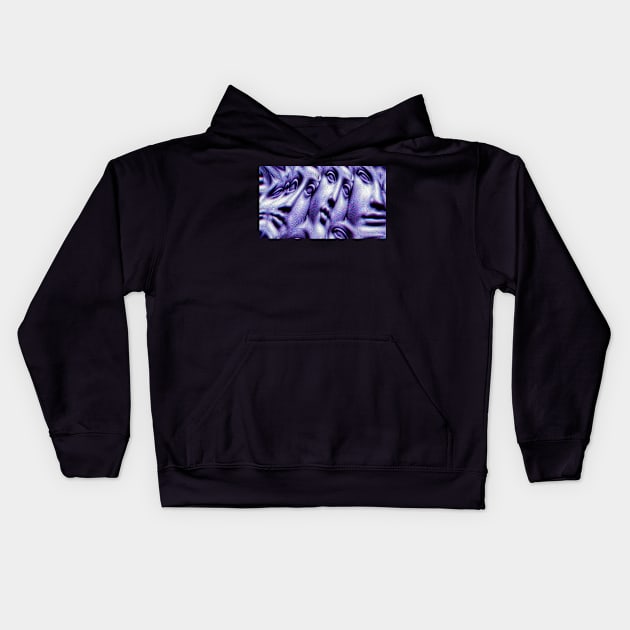 Rush hour // Face to face // Glitch Art Kids Hoodie by MSGCNS